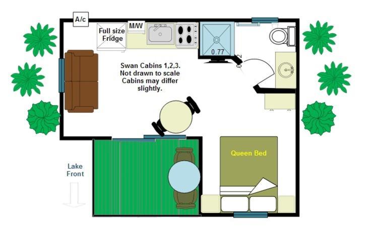 Lake Albert Caravan Park Hotel Meningie Bilik gambar
